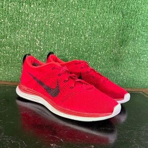 Nike Flyknit Lunar 1+ Red Black 554887-601 Men’s Size 7.5